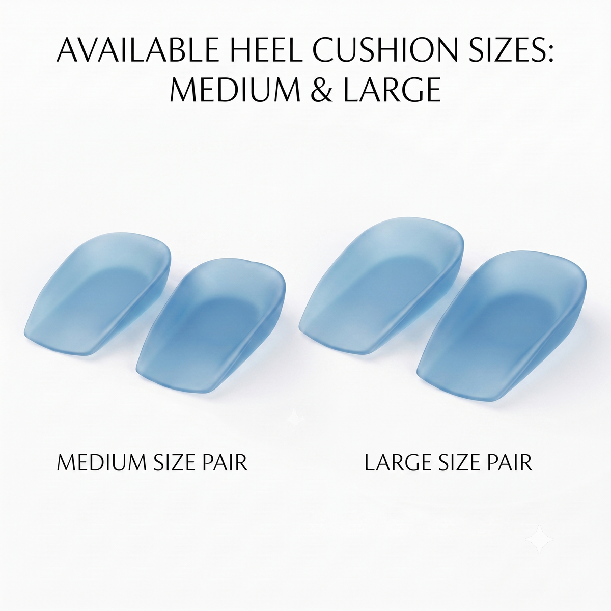 KESHIM Gel Heel Cushion for Men & Women | Soft Silicone Heel Pads for Comfortable Cushioning & Shock Absorption | Reusable Heel Support Inserts for Walking, Standing & Daily Use (1 Pair)