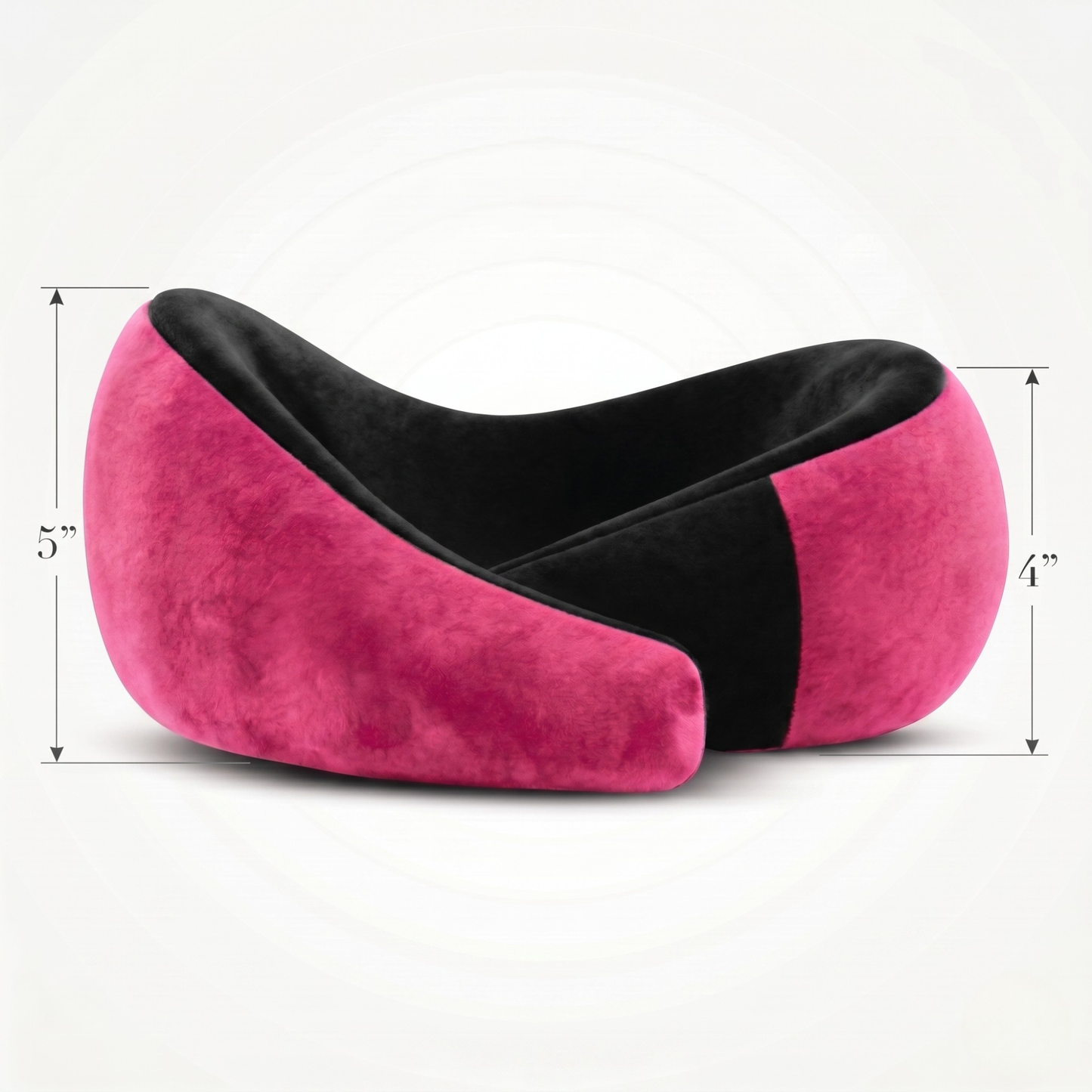 Keshim Memory Foam Travel Neck Pillow for Airplane, Car & Office | Premium Soft Velvet Fabric | Ergonomic 360° Neck Support | Portable Snake Shaped Travel Cushion for Adults and Kids.