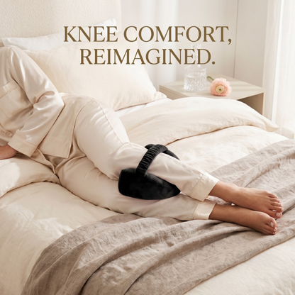 KESHIM Memory Foam Knee Support Pillow for Side Sleeping | Orthopedic Leg Spacer Cushion with Adjustable Strap | Premium Velvet Cover | Knee, Hip, Back & Sciatica Pain Relief | Sleeping Support Cushion