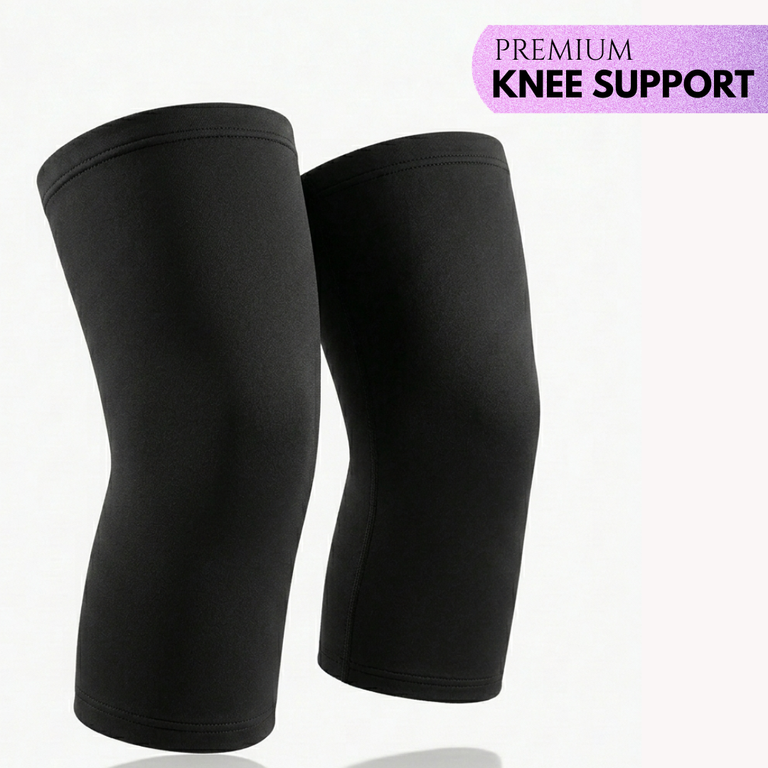 Keshim Knee Support Sleeve (Pair) for Men & Women | Premium Nylon Compression Knee Cap for Running, Gym, Sports, Joint Pain Relief & Daily Support | Breathable Stretch Fabric