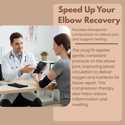 Keshim Elbow Support Sleeve for Men & Women | Premium Nylon Compression Elbow Cap for Tennis Elbow, Joint Pain, Gym, Sports & Daily Activities | Breathable Stretch Fabric (1 Pair)