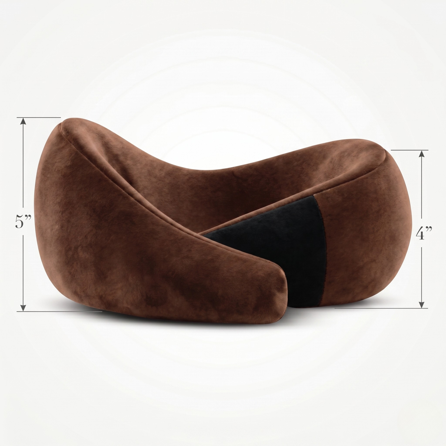 Keshim Memory Foam Travel Neck Pillow for Airplane, Car & Office | Premium Soft Velvet Fabric | Ergonomic 360° Neck Support | Portable Snake Shaped Travel Cushion for Adults and Kids.