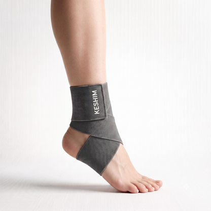 KESHIM Adjustable Ankle Strap Support for Men & Women – Compression Ankle Brace for Sprain, Sports Injury Recovery, Plantar Fasciitis, Achilles Tendon Support & Daily Pain Relief