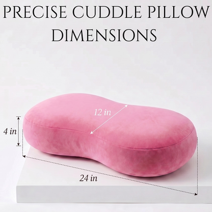 Keshim Memory Foam Cuddle Pillow for Adults & Kids | Ultra-Soft Velvet Hug Pillow for Sleeping, Relaxation & Side Sleeping | Ergonomic Body Support Cushion for Comfort & Stress Relief