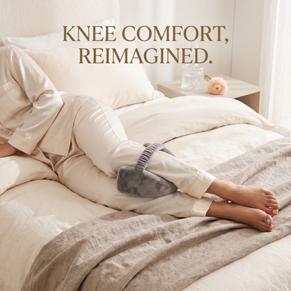KESHIM Memory Foam Knee Support Pillow for Side Sleeping | Orthopedic Leg Spacer Cushion with Adjustable Strap | Premium Velvet Cover | Knee, Hip, Back & Sciatica Pain Relief | Sleeping Support Cushion