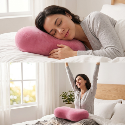 Keshim Memory Foam Cuddle Pillow for Adults & Kids | Ultra-Soft Velvet Hug Pillow for Sleeping, Relaxation & Side Sleeping | Ergonomic Body Support Cushion for Comfort & Stress Relief