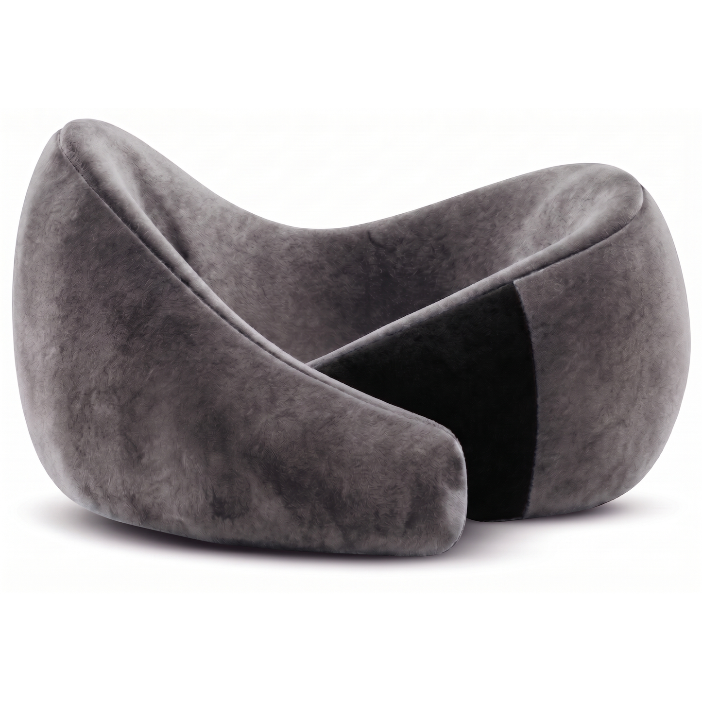 Keshim Memory Foam Travel Neck Pillow for Airplane, Car & Office | Premium Soft Velvet Fabric | Ergonomic 360° Neck Support | Portable Snake Shaped Travel Cushion for Adults and Kids.