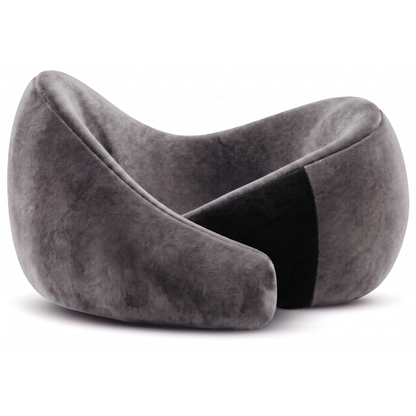 Keshim Memory Foam Travel Neck Pillow for Airplane, Car & Office | Premium Soft Velvet Fabric | Ergonomic 360° Neck Support | Portable Snake Shaped Travel Cushion for Adults and Kids.