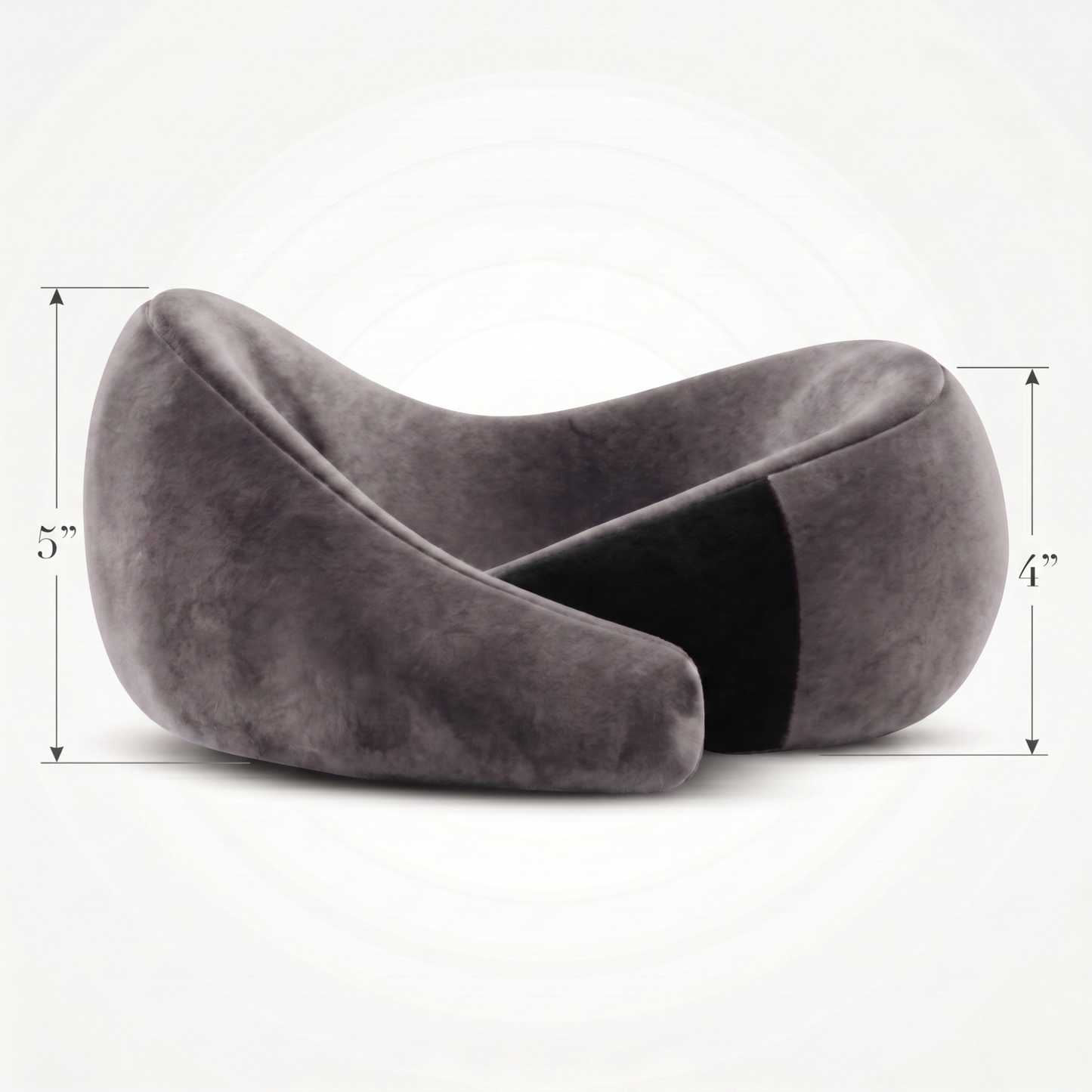 Keshim Memory Foam Travel Neck Pillow for Airplane, Car & Office | Premium Soft Velvet Fabric | Ergonomic 360° Neck Support | Portable Snake Shaped Travel Cushion for Adults and Kids.
