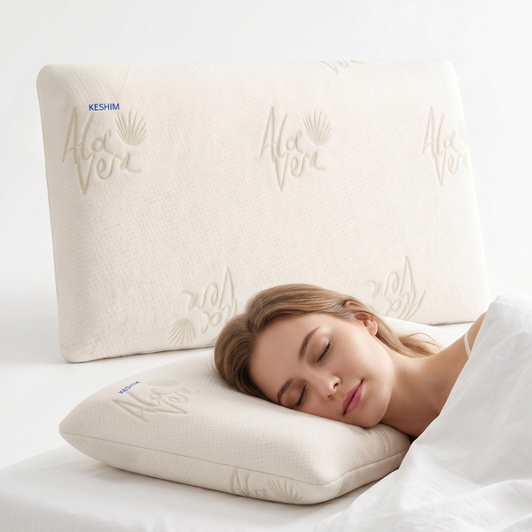 Keshim Slim Memory Foam Pillow – Soft, Breathable & Pressure-Relieving - Keshim