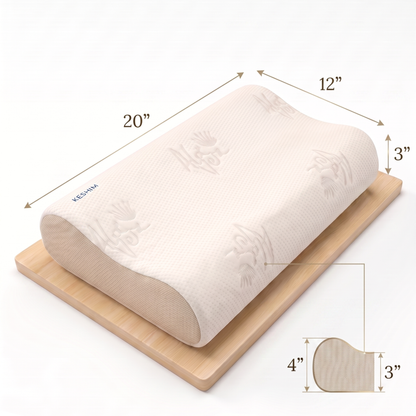 Keshim Contour Memory Foam Pillow – Neck Pain Relief | 3-Year Warranty - Image 2 - Keshim