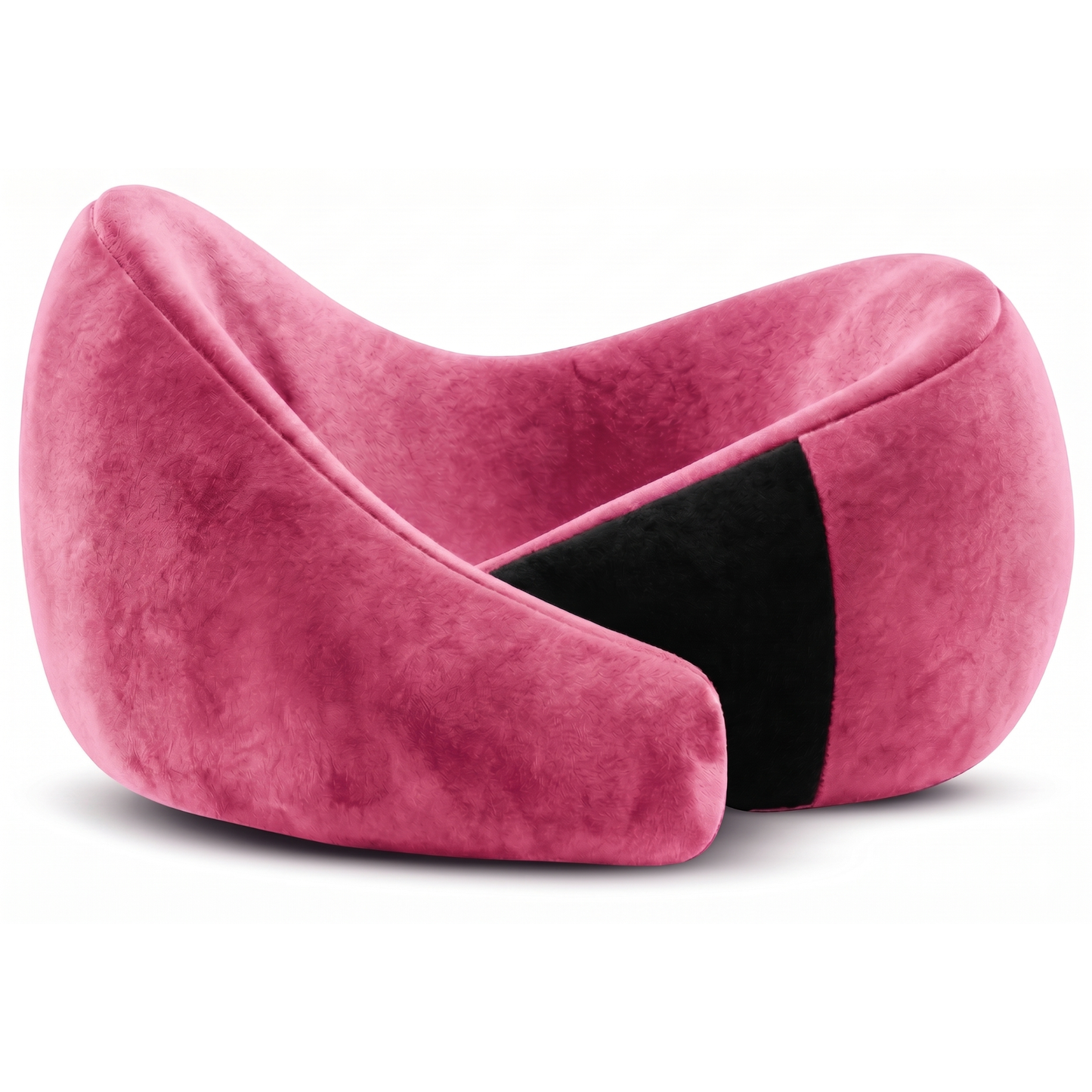 Keshim Memory Foam Travel Neck Pillow for Airplane, Car & Office | Premium Soft Velvet Fabric | Ergonomic 360° Neck Support | Portable Snake Shaped Travel Cushion for Adults and Kids.