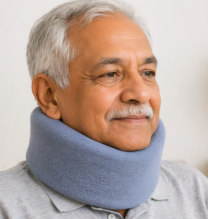 Keshim Soft Cervical Neck Collar for Neck Support & Pain Relief | Adjustable Foam Neck Brace with Breathable Cotton Fabric | Lightweight Support for Cervical Strain, Stiff Neck & Recovery