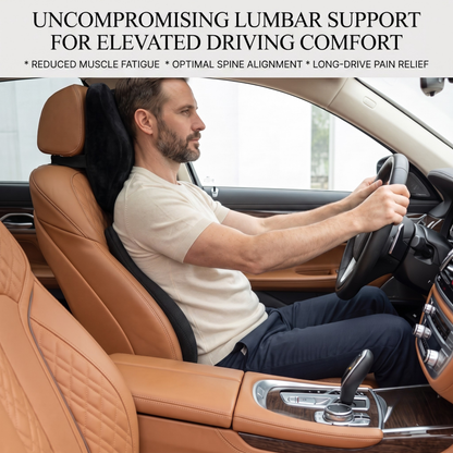 KESHIM 3-in-1 Memory Foam Car Seat Cushion Combo Set with Coccyx Seat Cushion, Lumbar Back Support & Velvet Headrest Pillow | Orthopedic Car Seat Support | Premium Air Mesh And Velvet | Ideal for Driving & Long Rides