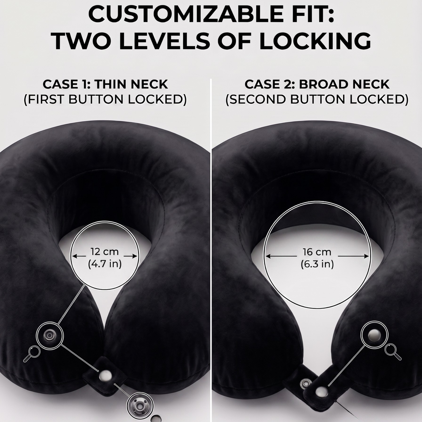 Keshim U-Shaped Memory Foam Travel Neck Pillow for Airplane, Car & Train Travel | Premium Soft Velvet Cover | Ergonomic Neck & Chin Support | Portable Neck Cushion for Adults