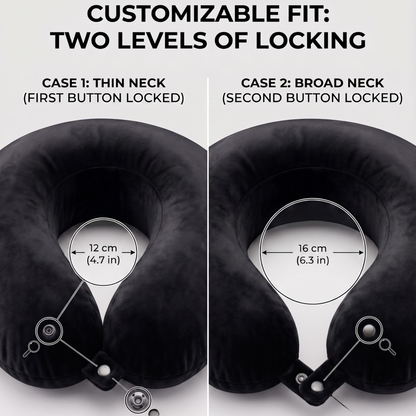 Keshim U-Shaped Memory Foam Travel Neck Pillow for Airplane, Car & Train Travel | Premium Soft Velvet Cover | Ergonomic Neck & Chin Support | Portable Neck Cushion for Adults