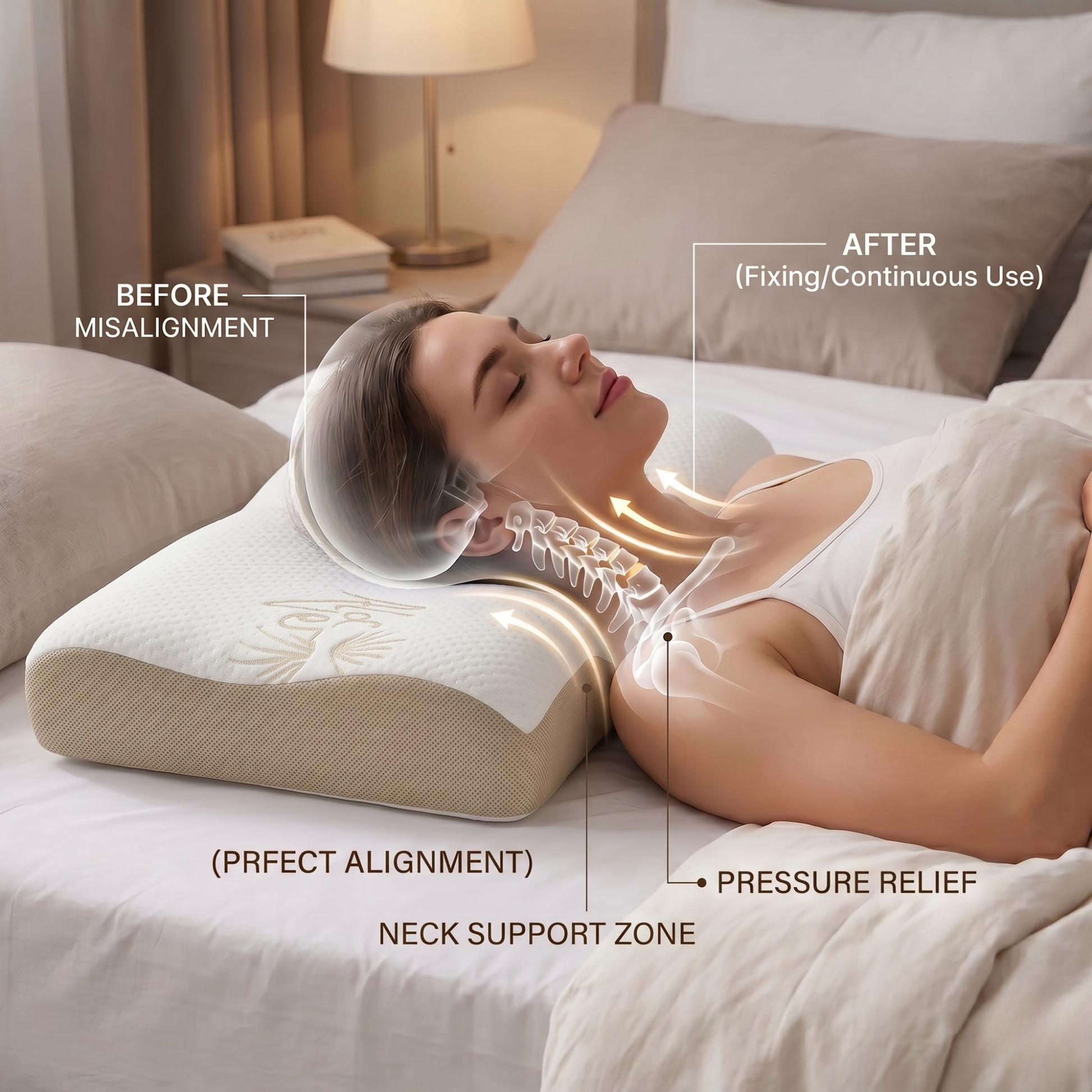Keshim Cervical Memory Foam Pillow – Neck & Shoulder Support - Image 4 - Keshim