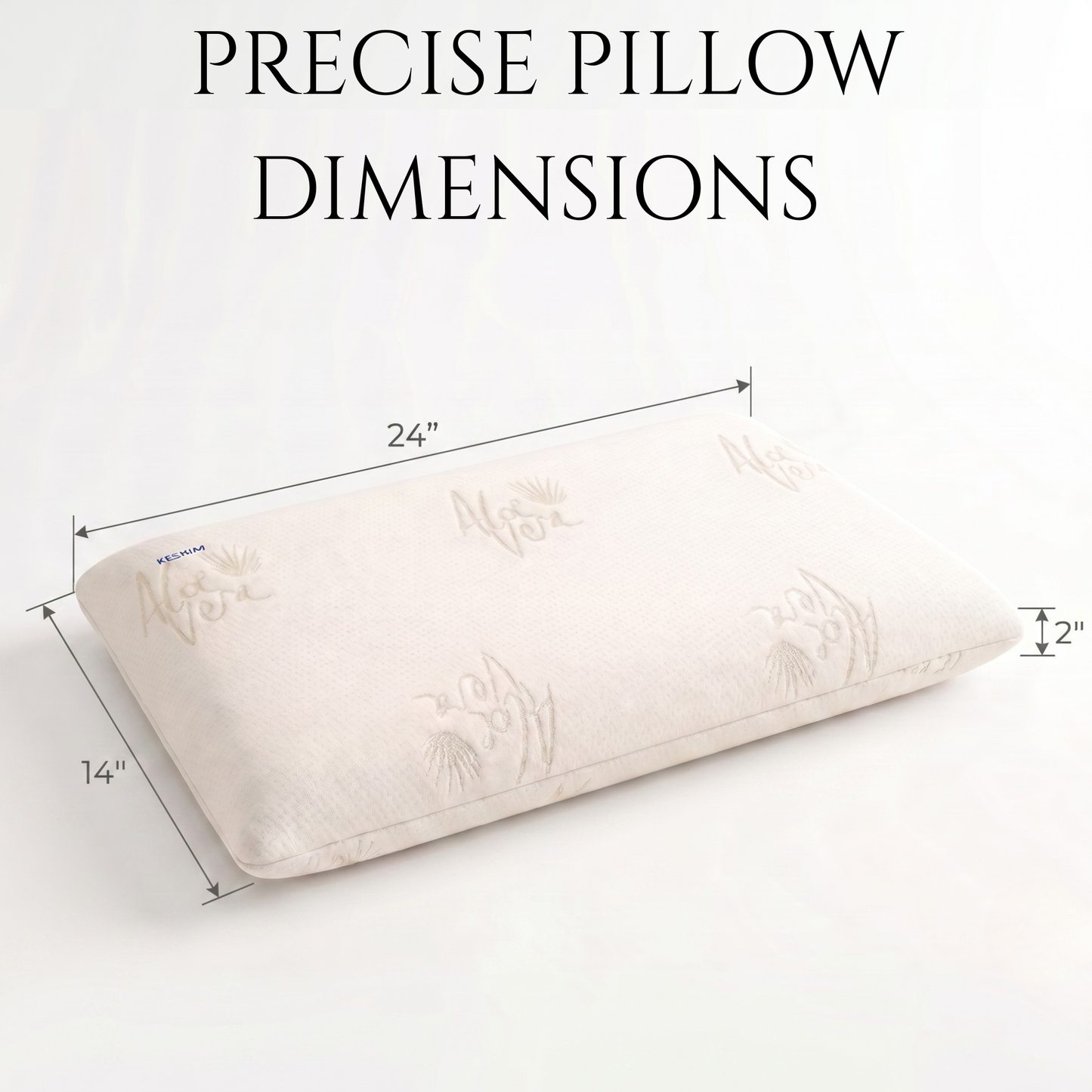 Keshim Slim Memory Foam Pillow – Soft, Breathable & Pressure-Relieving - Image 2 - Keshim