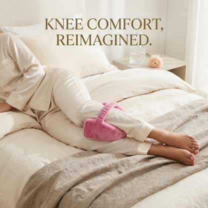 KESHIM Memory Foam Knee Support Pillow for Side Sleeping | Orthopedic Leg Spacer Cushion with Adjustable Strap | Premium Velvet Cover | Knee, Hip, Back & Sciatica Pain Relief | Sleeping Support Cushion