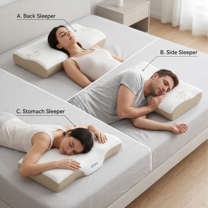 Keshim Cervical Memory Foam Pillow – Neck & Shoulder Support - Image 5 - Keshim