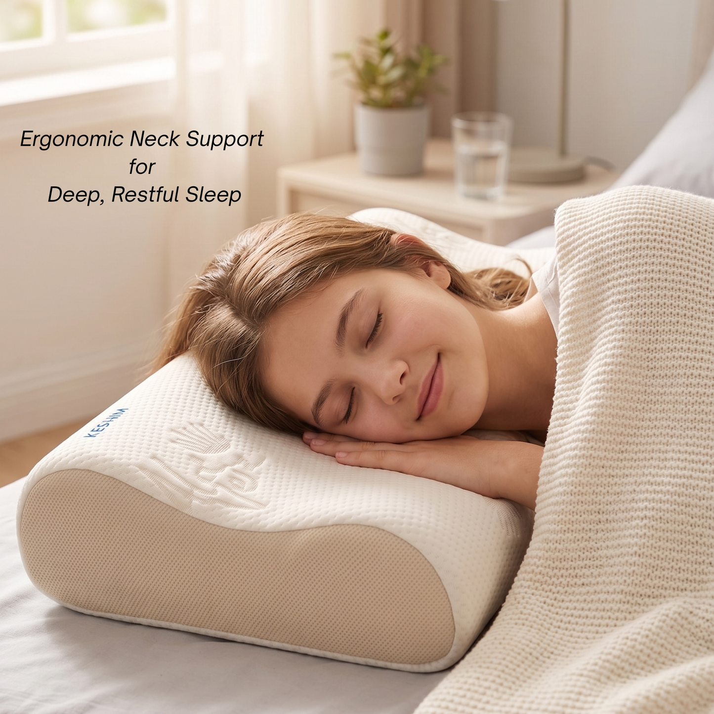 Keshim Contour Memory Foam Pillow – Neck Pain Relief | 3-Year Warranty - Image 6 - Keshim