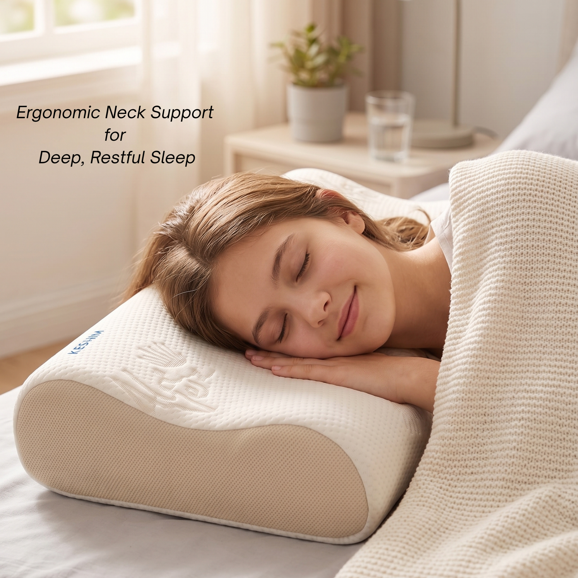 Keshim Contour Memory Foam Pillow – Neck Pain Relief | 3-Year Warranty - Image 6 - Keshim