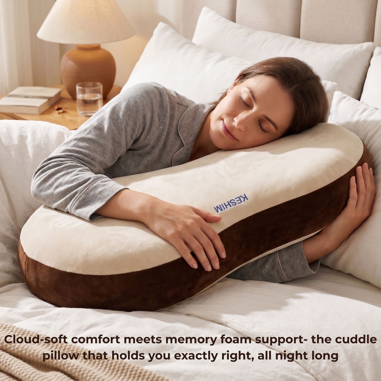 Keshim Memory Foam Cuddle Pillow – Ultra-Soft Velvet Hug Pillow - Image 5 - Keshim