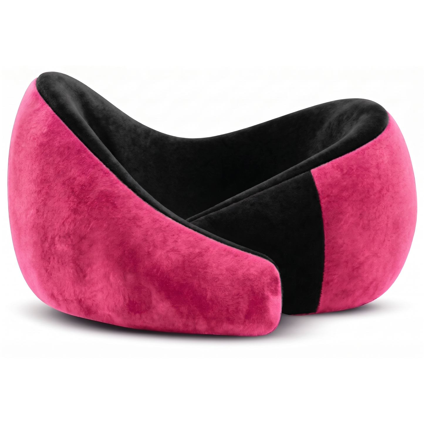 Keshim Memory Foam Travel Neck Pillow for Airplane, Car & Office | Premium Soft Velvet Fabric | Ergonomic 360° Neck Support | Portable Snake Shaped Travel Cushion for Adults and Kids.