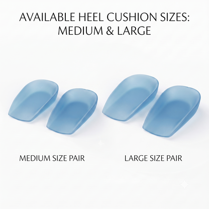 KESHIM Gel Heel Cushion for Men & Women | Soft Silicone Heel Pads for Comfortable Cushioning & Shock Absorption | Reusable Heel Support Inserts for Walking, Standing & Daily Use (1 Pair)