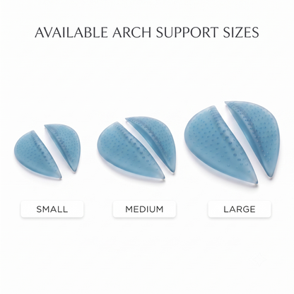 KESHIM Gel Arch Support Insoles for Men & Women | Soft Silicone Arch Support Pads for Foot Comfort & Pressure Distribution | Cushioned Shoe Inserts for Walking, Standing & Daily Use (1 Pair)