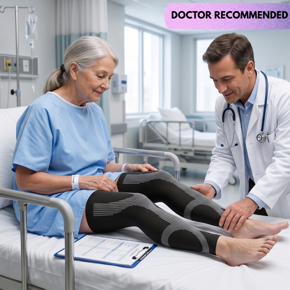 Keshim Thigh High Compression Stockings for Men & Women | Knee Length Medical Compression Socks for Leg Support, Improved Circulation, Swelling & Travel Comfort ( Pair )